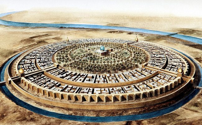 প্রাচীন বাগদাদের ডিজাইন source: www.muslimheritage.com i 