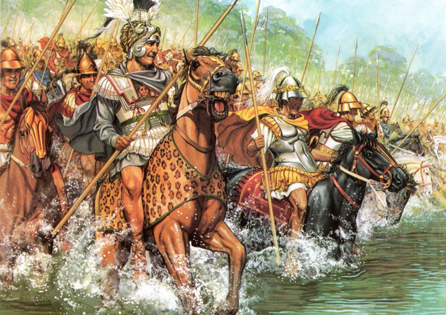 পারস্যের জয়ের পথে আলেকজান্ডারের বাহিনী source: www.historyofmacedonia.org