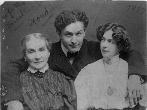 Harry Houdini with Mother and Beloved Wife